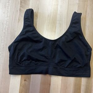 Gloria Vanderbilt Black Wire-Free Bra Full Coverage Plus Size 3X